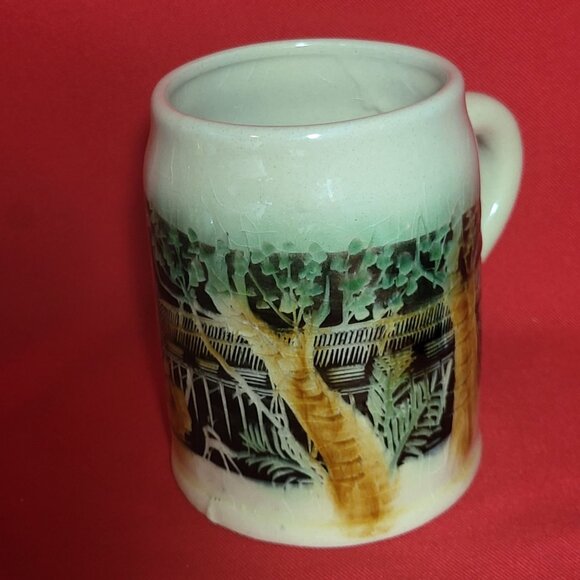 Vintage Sarawak Mug Coffee Cup Palm Trees - Picture 12 of 12